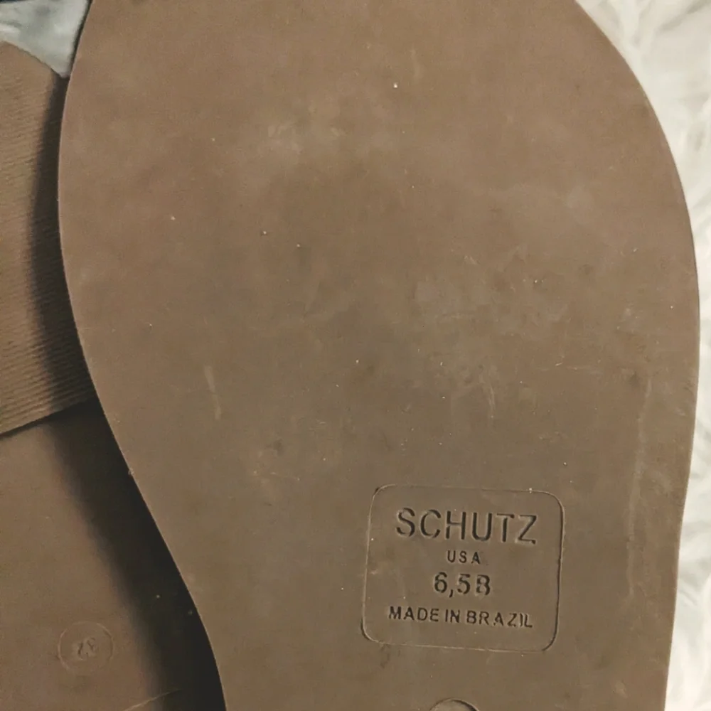 SCHUTZ Courtney Studded Gladiator Wrap Sandals 6.5 - Tan Leather - Picture 8 of 9